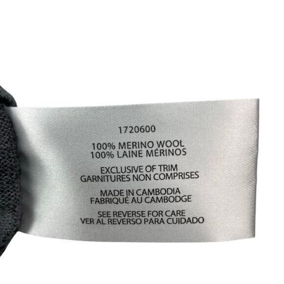 BANANA REPUBLIC Men's Merino Wool Sweater Size Medium Gray - Picture 6 of 7